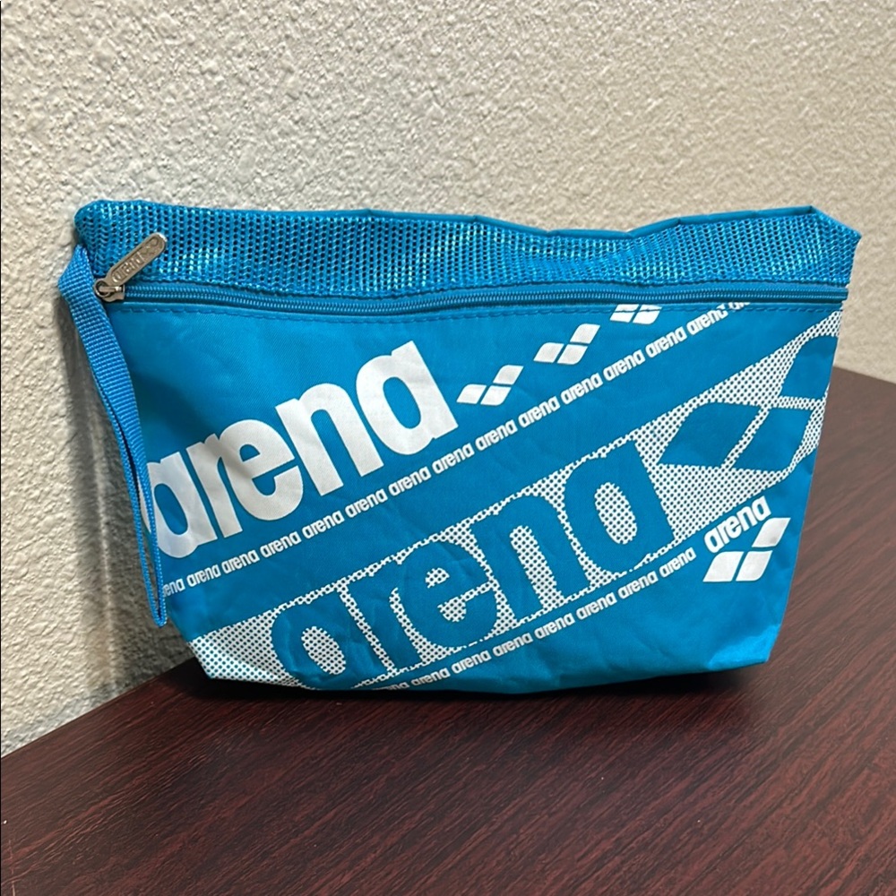 Barena Blue and White Cosmetic Bag Durable and Sporty
